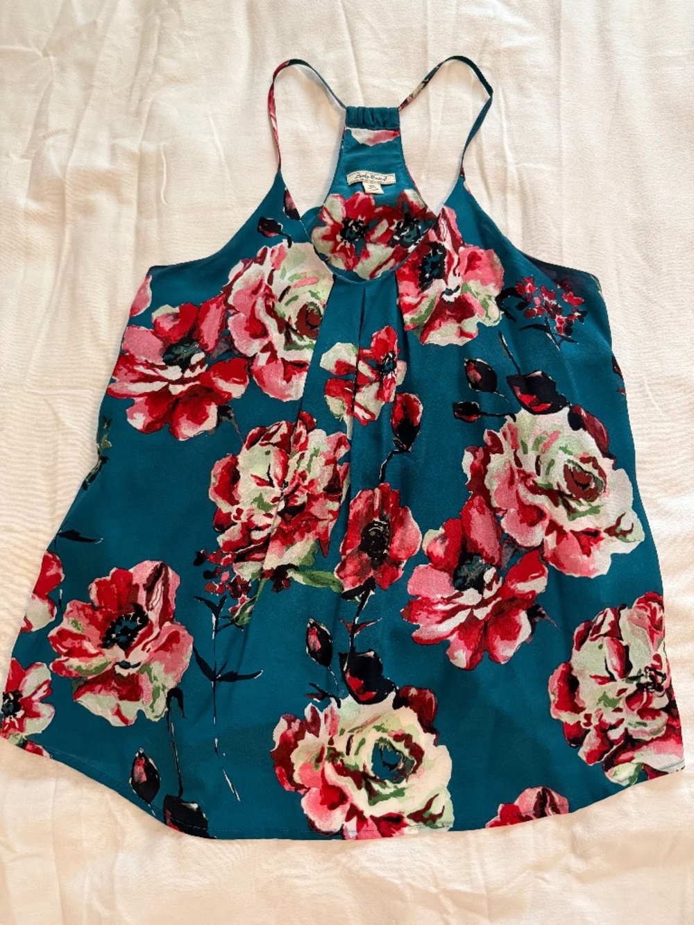Lucky Brand Vibrant Floral Top Sz XS
